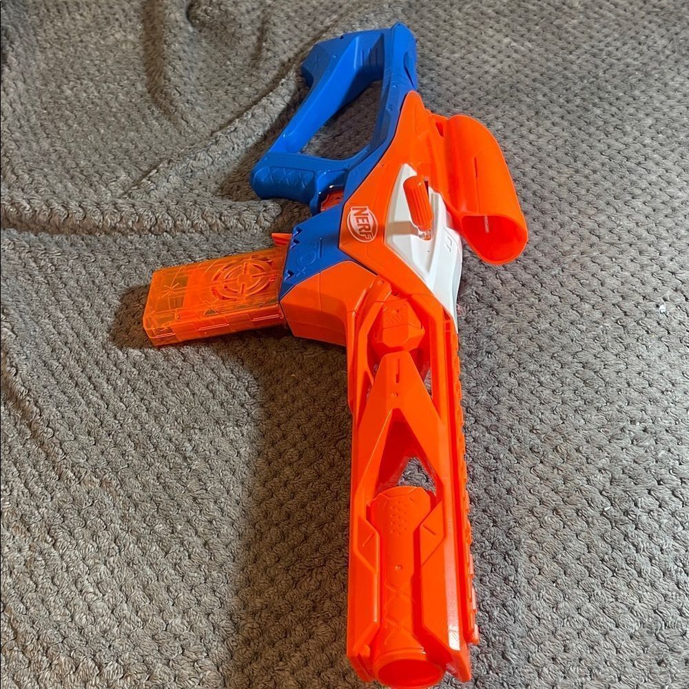 Nerf Vibrant Orange and Blue Blaster